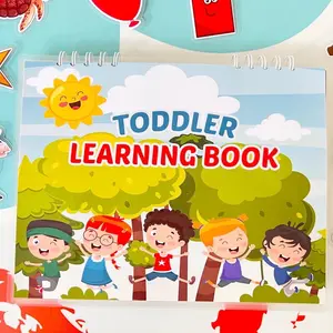 Toddler Learning Book, Fully Assembled, Toddler Busy Book, Quiet Book, Homeschool Binder, Preschool Activity Book