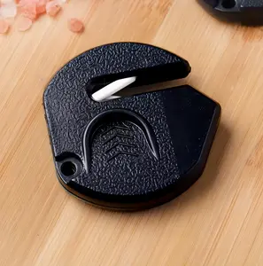 Portable Mini Sharpener for Outdoor Camping and Kitchen Use No Power Needed Quick and Easy to Use with Ceramic Stones and Ergonomic Handles Compact and Durable Plastic Design