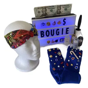 Bling Customized Headband and Socks Set for Women