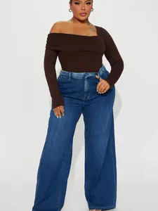 Finly Flowy Trouser Jeans - Dark Wash