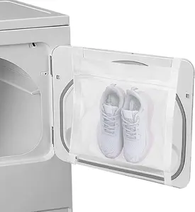 Shoe Drying Bag, Reusable Sneaker Drying Mesh Bags, Laundry Bag for Dryings Shoes, with Zipper Strap for Washing Machine, Shoes, Clothing, for Most Dryers Door(COLOR:white)