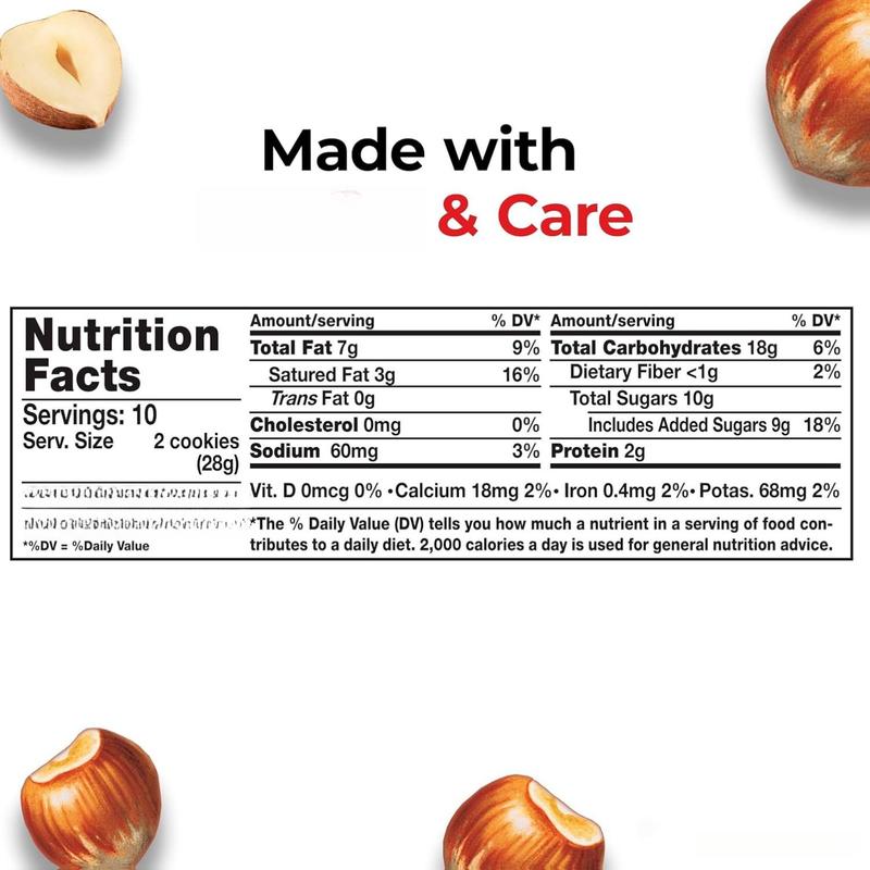 Nutella Biscuits 20 Count Cookies Hazelnut Spread with Cocoa Kids Snacks 9.7 oz Resealable Bag Perfect for Sharing Dessert Chocolate