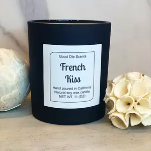 Good Ole Scents French Kiss Handcrafted Soy Wax Candle 11 oz Eco Friendly Aromatic Scented Vanilla