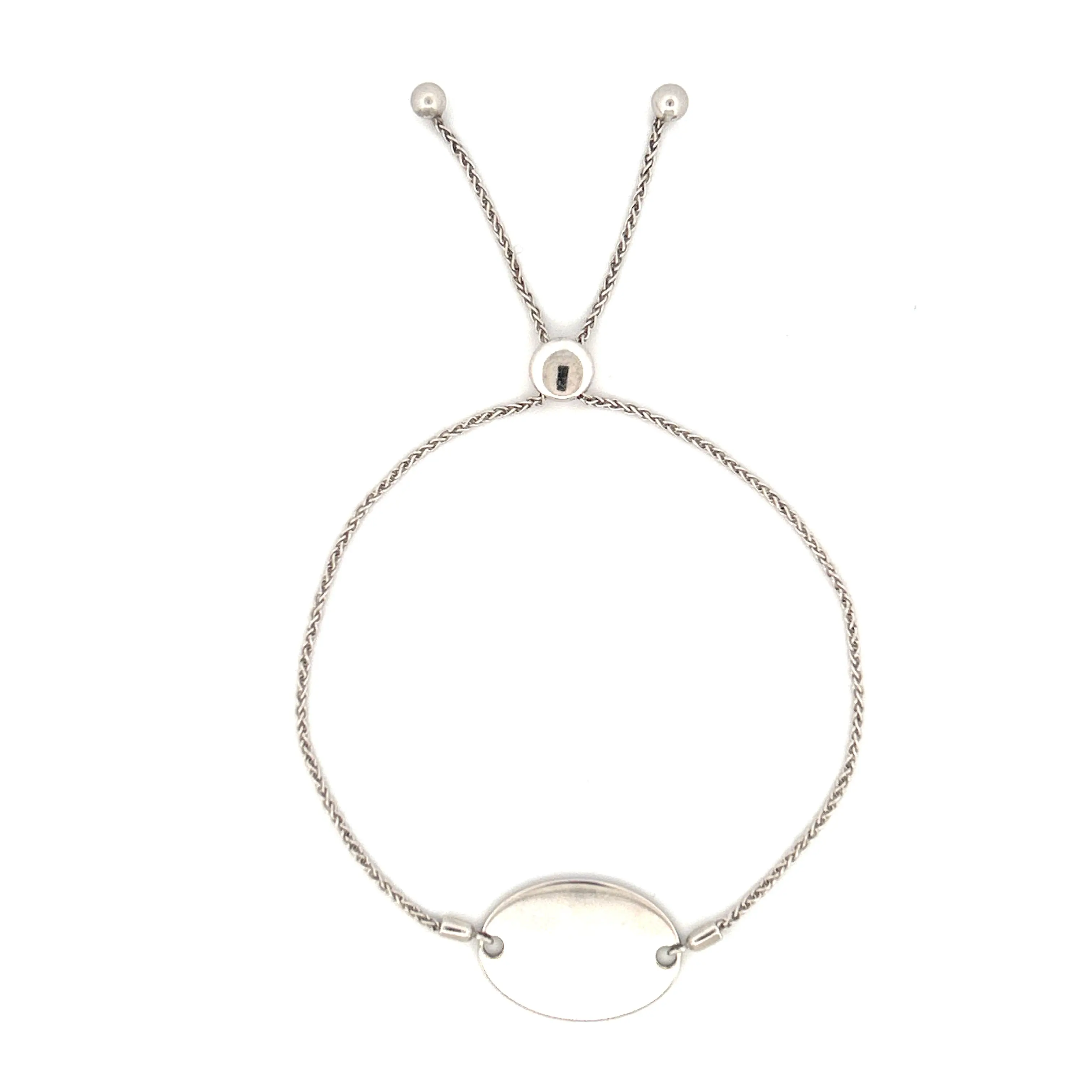 14K Gold Adjustable Personalized ID Bracelet