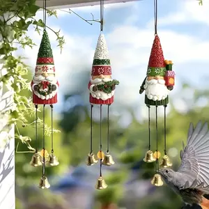 3-Piece Christmas Tree Gnome Ornament Set - Multi-Style Dwarf Figurines, Ideal for Thanksgiving Hanging Decor