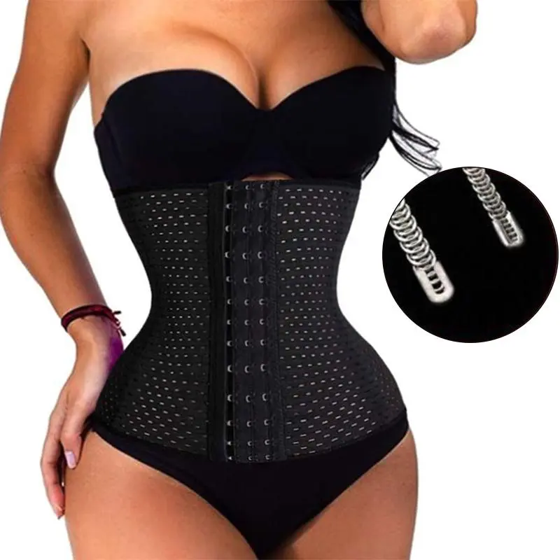 Seamless Tummy Control Waist Trainer - Fajas Compression Corset for Hourglass Look