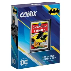 2023 NIUE DC Detective Comics #27 Batman COMIX 2 oz Colorized Proof Silver Coin