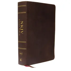 NKJV Study Bible, Premium Calfskin Leather, Brown, Full-Color, Comfort Print: The Complete Resource for Studying God’s Word by Thomas Nelson [Leatherbound Book]