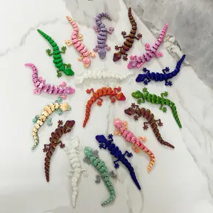 30/60pcs 3D Colorful Gecko Lizard Wall Decor, Personalized Home Decoration, Outdoor Lizard Ornament, Random Colors, Perfect Gift