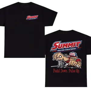 Summit Racing Equipment Pedal Down Pulse Up T-Shirt – Vintage Racing Graphic Tee, Performance Car Enthusiast Shirt, Motorsport Streetwear Unisex Apparel