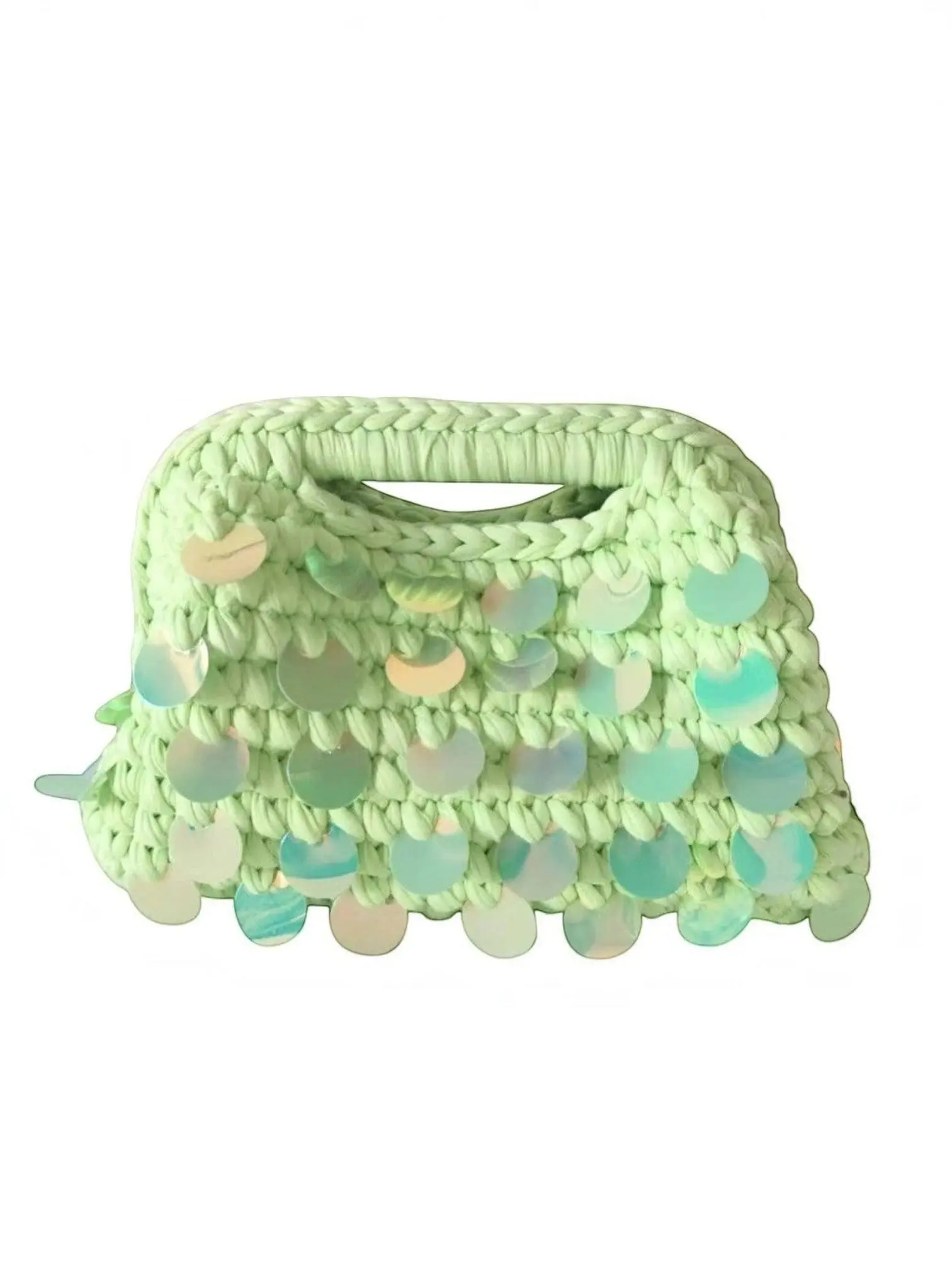 Island Palm Sequin Handbag