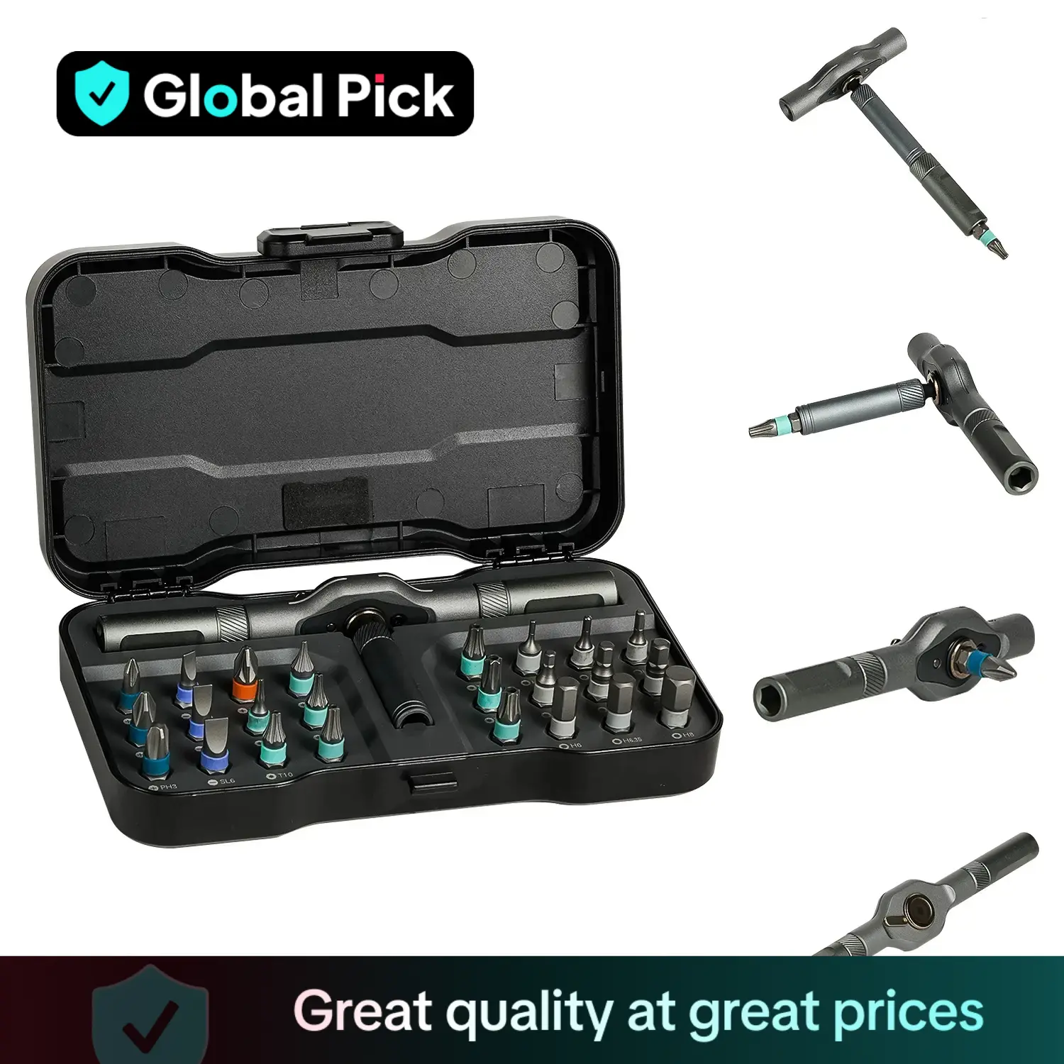 24 in 1 DIY Screwdriver Set, Magnetic Screwdriver Tools Set, Portable Ratchet Screwdriver Set, Industrial Heavy Duty Tools, Home Repair Tool Box, Boyf