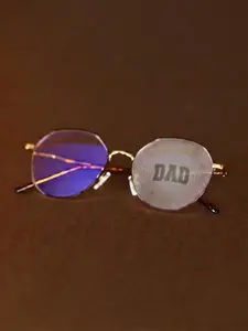 Interactive Breath-Reveal Designer Glasses, Unisex Preppy Style, Metal Full Rim, Decorative PC Lenses, Unique Vapor Reveal Tech, Gift Idea