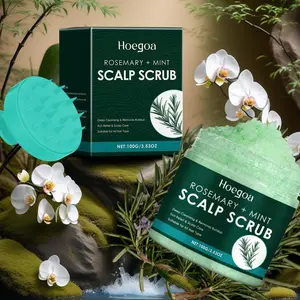 Nut Seed Oil Sea Salt Scalp Scrub with Natural Ingredients, Gentle Exfoliating Sea Salt Hair Cleanser, Oil Control and Dandruff Care