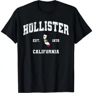 Hollister California CA vintage state Athletic style T-Shirt