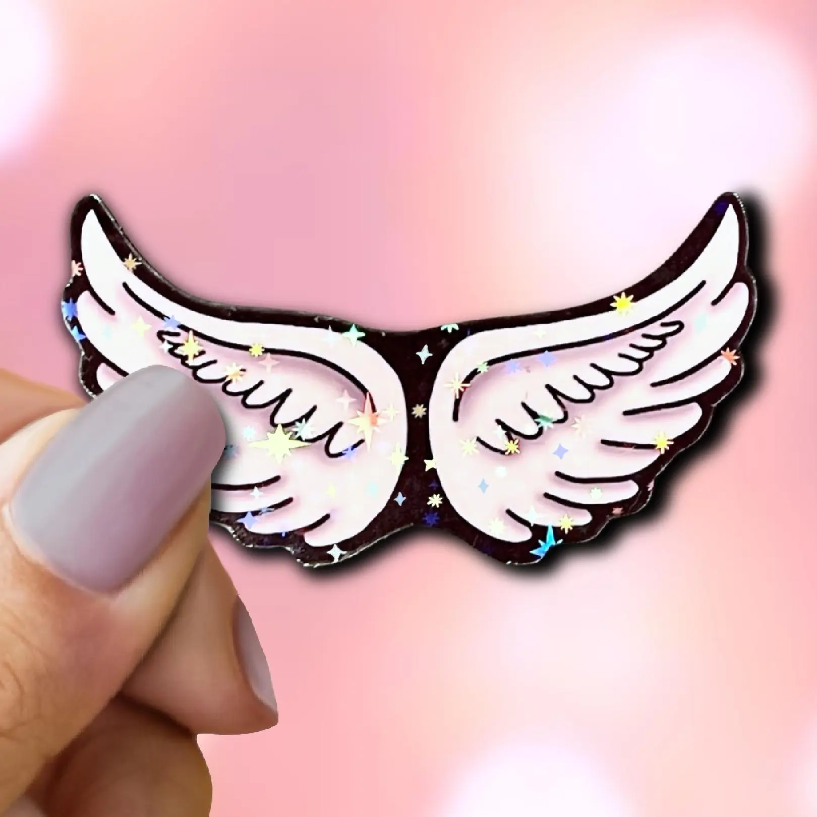 Holo Angel Wings Sticker