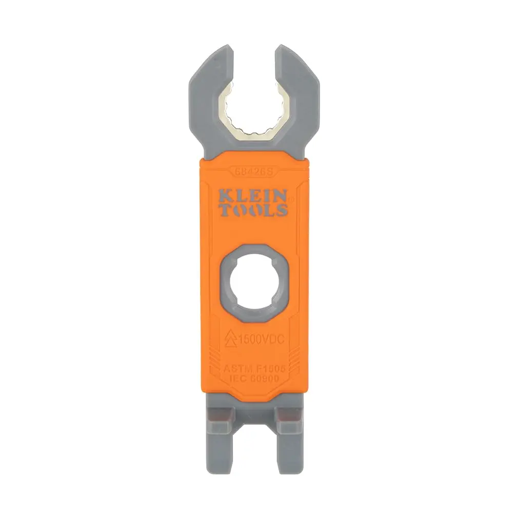 KLEIN TOOLS 68426S Solar Panel Insulating Wrench, Assembly and Disassembly Tool for MC4 Style PV Connectors, 2-Piece