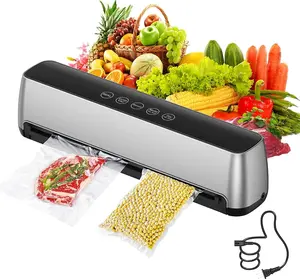 Food Vacuum Sealer Machine, Full Automatic Vacuum Sealer with LED Touch Panel, Intelligent Temperature Control and 5 Modes, Detachable Sink and Quiet Operation, for Home Kitchen