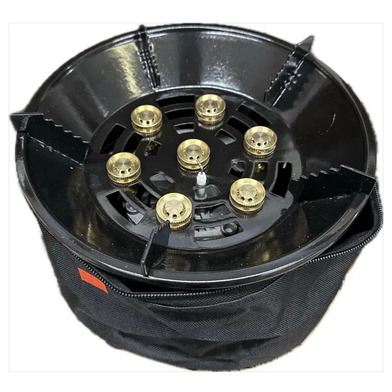 Portable Camping Stove with Carrying Bag - 21000W 7-Star Fierce Fire Burner, Outdoor Practical Tool, Emergency Survival Gear, Durable Outdoor Tool, Survival Gear for Backpacking Portable Cooking