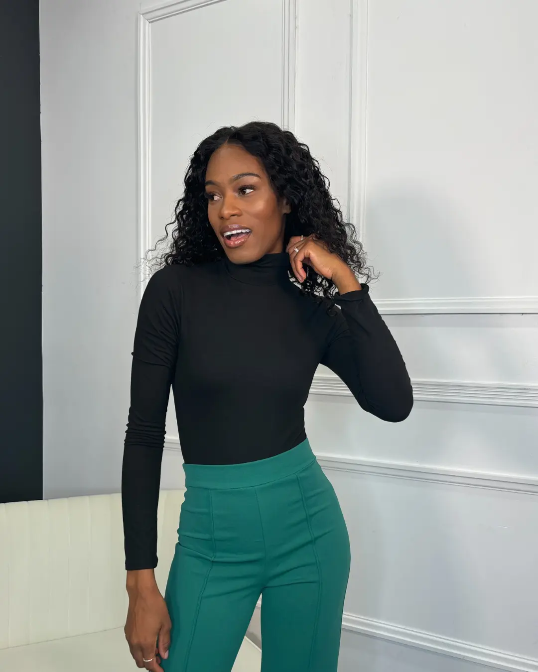 Mock Neck Bodysuit