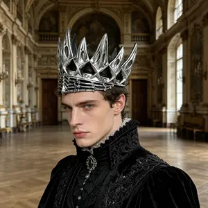 Gothic Raven Headpiece, Evil Queen Crown Headband, Medieval-Style Halloween Party Retro Accessory – Perfect for Birthdays, Dances, Cosplay & Stage Performances