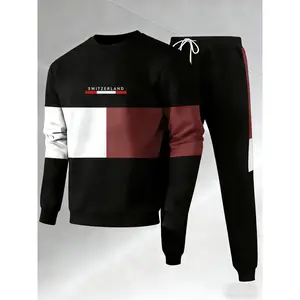 Wrinkle-Resistant & Stretch Color-Block Panel Set Men's Minimalist Premium 2-Piece