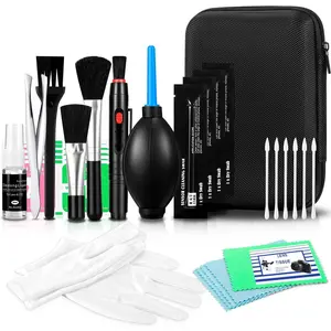 Camera Lens Cleaning Kit - Mirrorless and DSLR Camera Cleaning Kit, Including Lens Paper/Blower,  swabs, dust Free Cloth, Lens Pen, Cleaning Brush