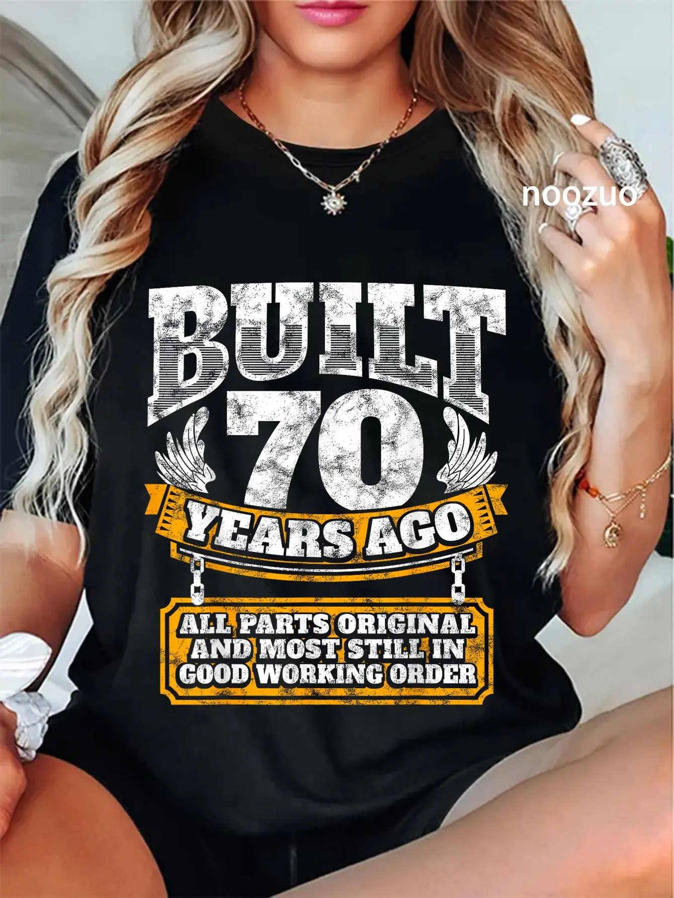 100% Cotton Funny 70th Birthday Shirt B-Day Gift Saying Age 70 Year Joke T-Shirt