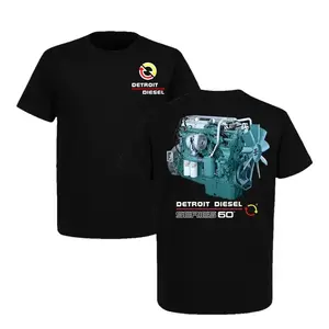 Detroit Diesel Series 60 Engine T-Shirt, Vintage Truck Mechanic Graphic Tee, Diesel Engine Streetwear Gift for Men USA Cotton Menswear
