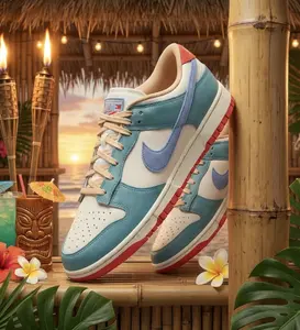 Nike Dunk Low Premium Denim Turquoise HJ9112-110 Mens Fashion Sneakers New