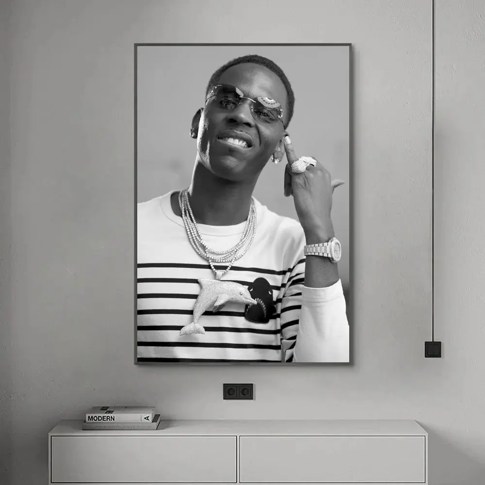 Young Dolph 2D Flat Poster, Music Canvas Wall Art, Home Decor Unframed, Fabric Material, Ideal for Living Room & Bedroom