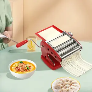 Pasta Maker Machine, 6 Adjustable Thickness Settings, Manual, Lightweight, Ideal for Home & Restaurants