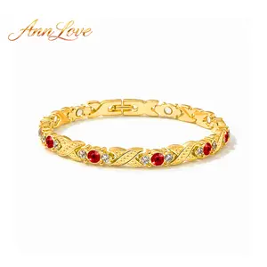 Women's Magnetic Bracelet with Diamonds – Energy Magnetic Bracelet – Modern & Stylish Metal Bracelet – Valentine's Day Gift, Mother's Day Gift