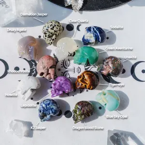 Natural Crystal-1.5''Crystal Skull Natural Crystal-1.5''Crystal Skull