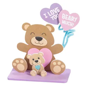 3D Momma Bear Mother's Day Stand-Up Craft Kit - Makes 6