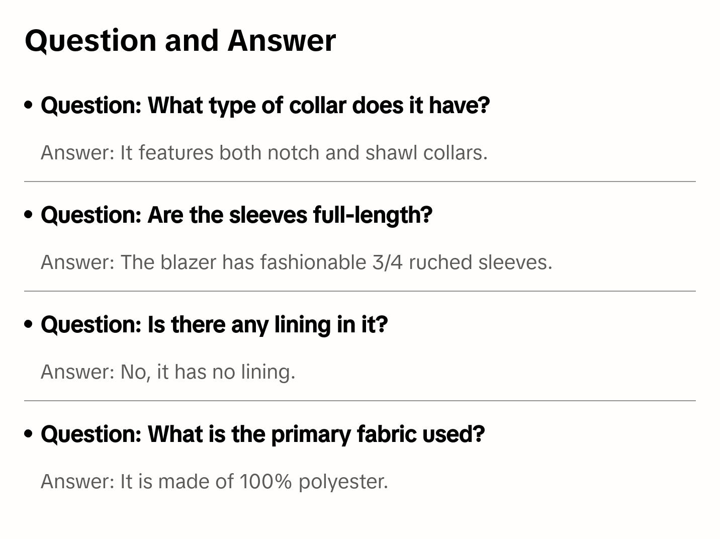 The Ella Blazer - Cream