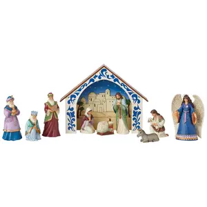 Jim Shore 10 PC Nativity Set Figurines