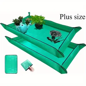 Large Size Plant Pot Pad, Waterproof Transplant Mat, Indoor Succulent Plant Pot Pad, Portable Gardening Soil Change and Watering Pad, Foldable, Garden Accessories