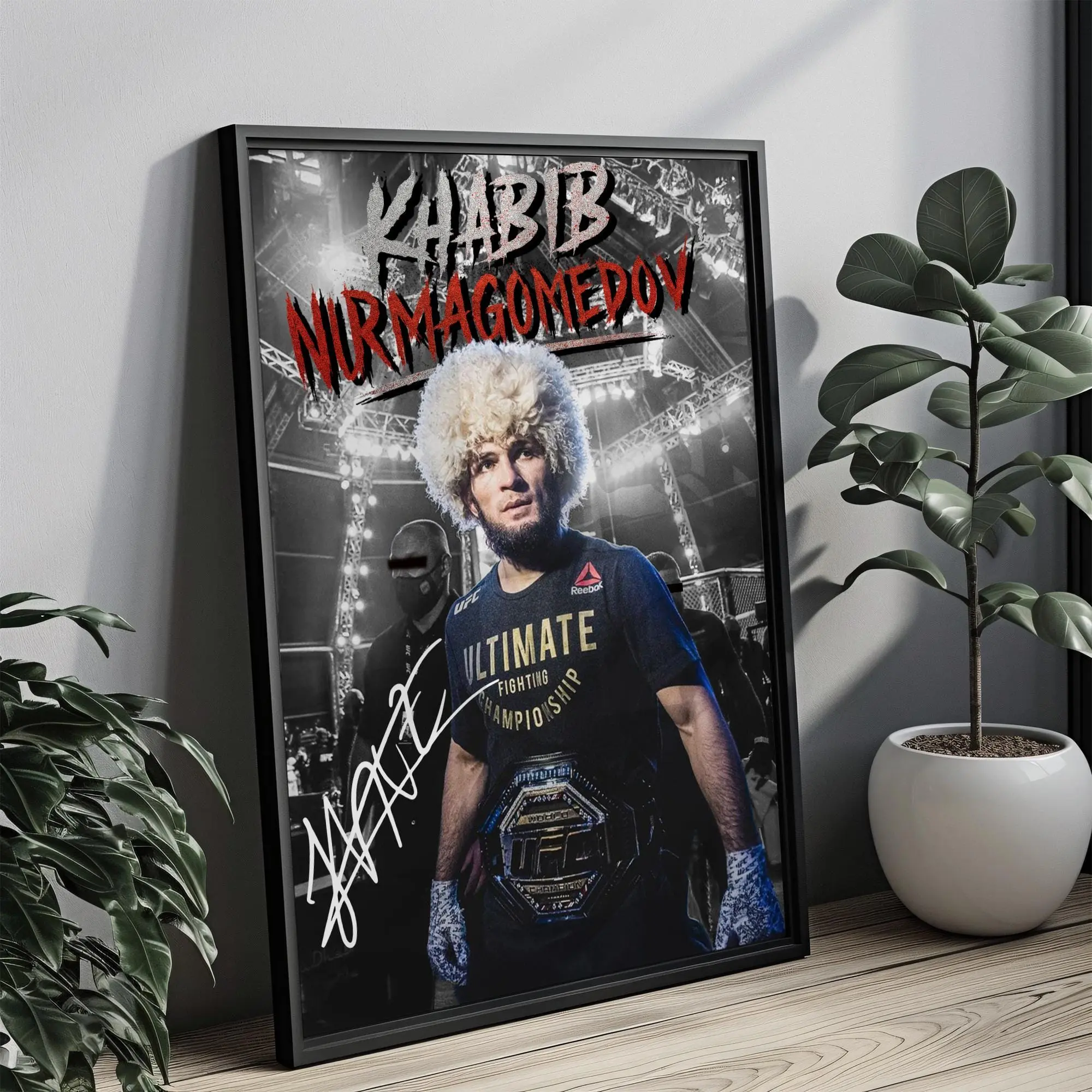 Khabib Nurmagomedov 'The Eagle' | Iconic Moment| UFC MMA Fighter| Wall Decor| Print | Poster Unframed modern art