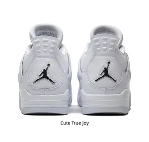 Full White Clean Mid Top Retro Basketball Sneakers All-Match Street Daily Kicks