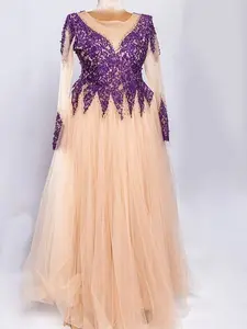 Pastel Ball Gown Long Sleeve Party Prom Baby Shower Dress