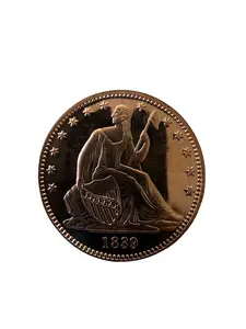Copper Round Seated Liberty American Eagle Gift Coin