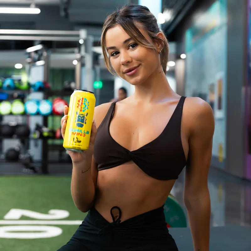 Gorilla Mind Energy Drink - Sugar Free Energy Drink - Gluten & GMO Free - 200mgs Caffeine with Nootropics - (Case of 12) 6