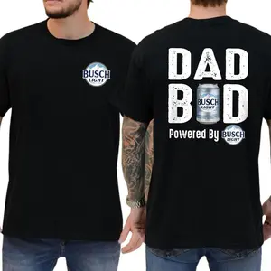 [Sale Up To 30%] Busch Light Dad Bod Busch Light 2 Sides T-Shirt, Funny Beer Lover Graphic Tees, Dad Bod Busch Light Beer Shirt For Men Women, Gift for Him, Dad Gifts from Daughter Son Kids, Gifts for Dad, Father's Day Gifts