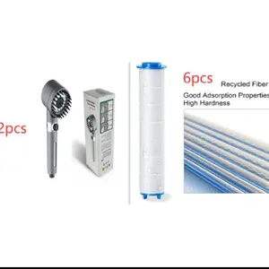 3-Mode Shower Head with High-Pressure Rainfall Massage & Jet Spray Modes Built-in Filtration System for Cleaner Water Easy Installation Portable Design
