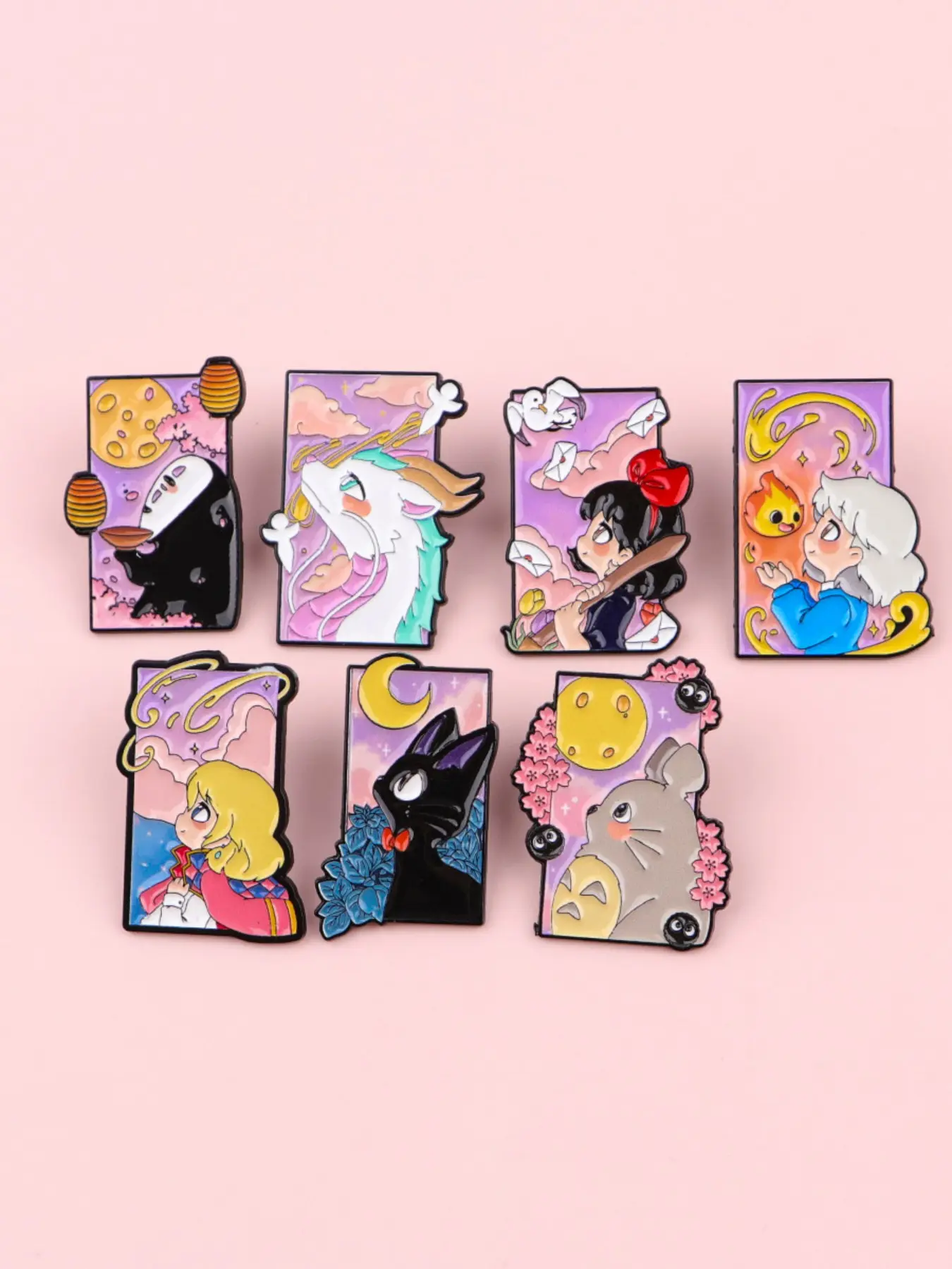 7Pcs/Set Cartoon Character Brooch, Cute Fun Style Collectible Badges For Daily Wear, Perfect Gift For Friends, All-Season Accessory