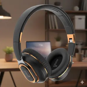Wireless Gaming Headset Bluetooth 5.0 Low Latency Stereo Immersive Sound Memory Foam Ear Cushions Noise Cancelling Mic HiFi Audio Multifunction Controls Lightweight Design Long Battery Life Stable Connection for PC PS5 Xbox