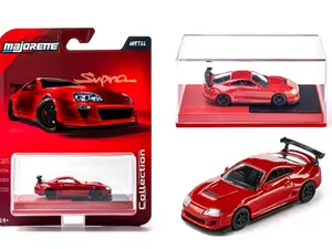 Majorette 1:64 Collector Series Wave 4 1985 Toyota Supra Red Diecast Model Car 1023-3I