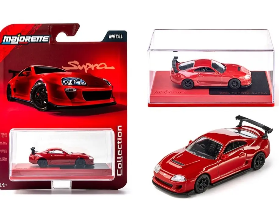 Majorette 1:64 Collector Series Wave 4 1985 Toyota Supra Red Diecast Model Car 1023-3I