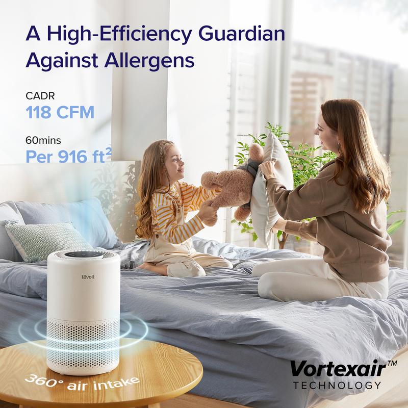 LEVOIT Core 200s Air Purifier for Bedroom, Smart WiFi Purifier Alexa Control, Allergies, Pollutants, Smoke, Dust, 24dB Quiet, purifier & filter bundle